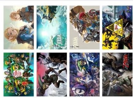 Anime Poster Pack 8pcs The Legend Of Zelda