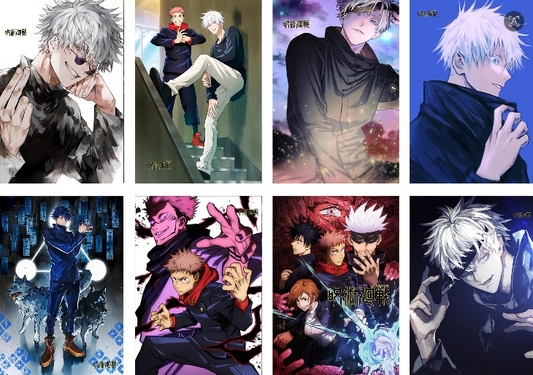 Anime Poster Pack 8pcs Jujutsu Kaisen