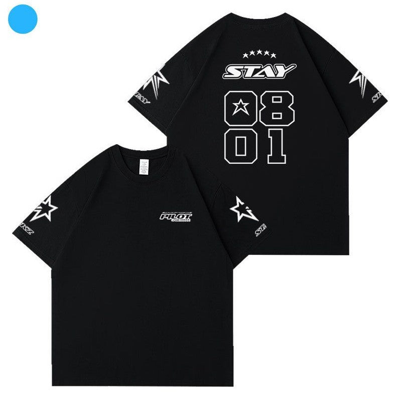 Stray Kids 5star Black Tshirt: 2. Small (au Xxs-xs) [sz:small]
