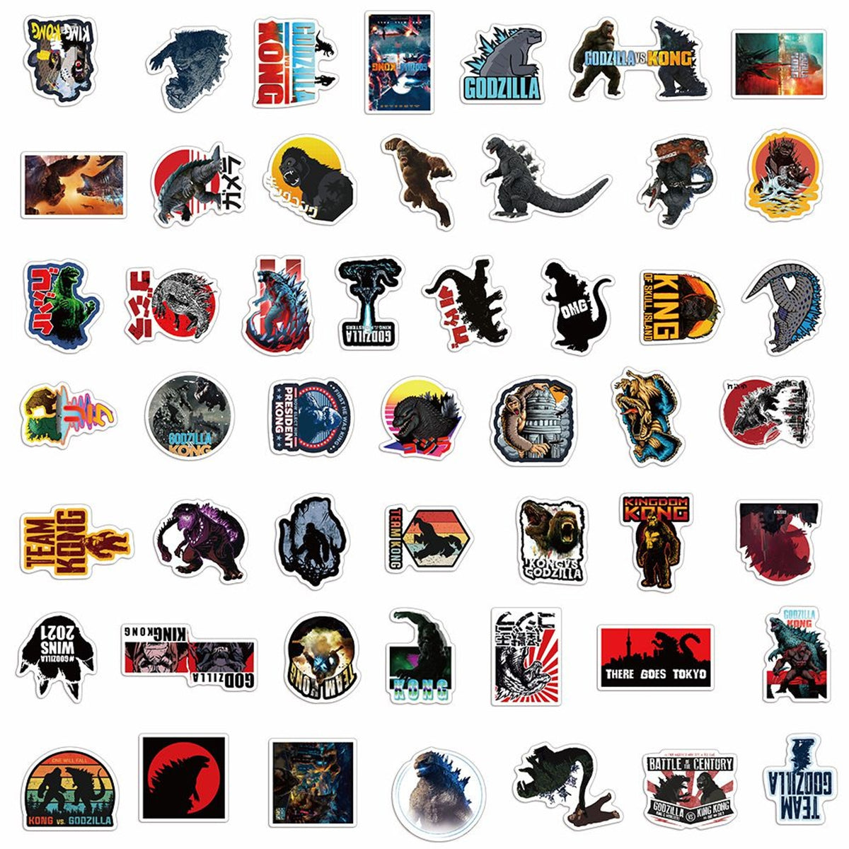 50pcs Godzilla Sticker Pack