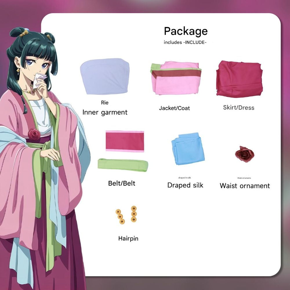 The Apothecary Diaries Maomao Kimono Dress Cosplay Costume [sz:large]