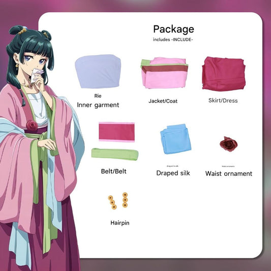 The Apothecary Diaries Maomao Kimono Dress Cosplay Costume [sz:large]