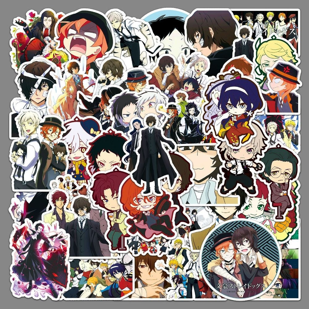 50pcs Bungou Stray Dogs Sticker Pack