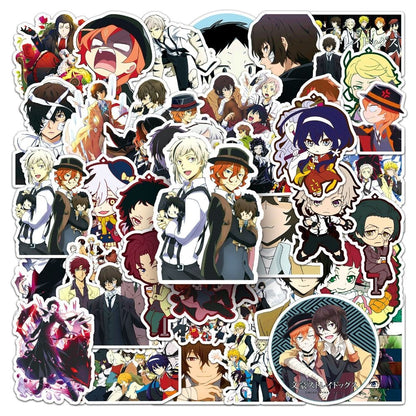 50pcs Bungou Stray Dogs Sticker Pack