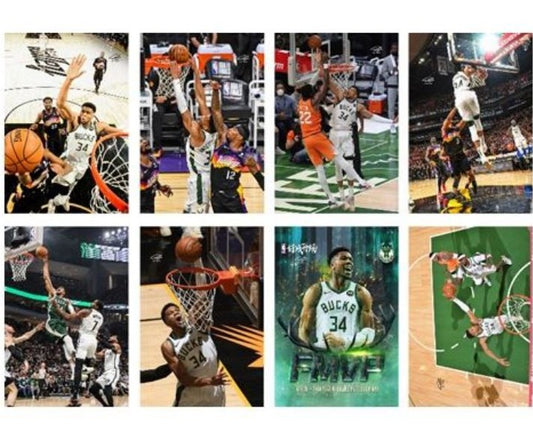 Anime Poster Pack 8pcs Bucks Basketball Team