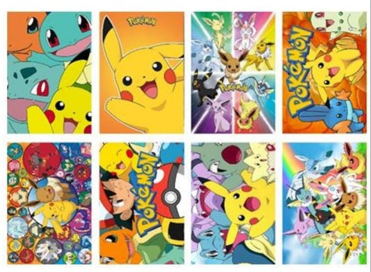 Anime Poster Pack 8pcs Pokemon Go