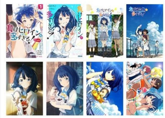 Anime Poster Pack 8pcs Makeine Too Many Losing Heroines!
