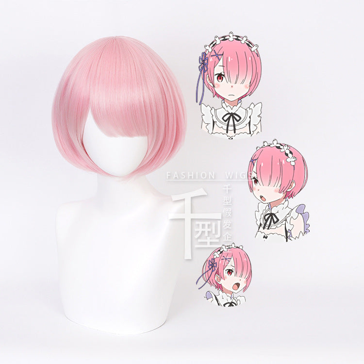 [special Order] Re:zero Ram Cosplay Wig