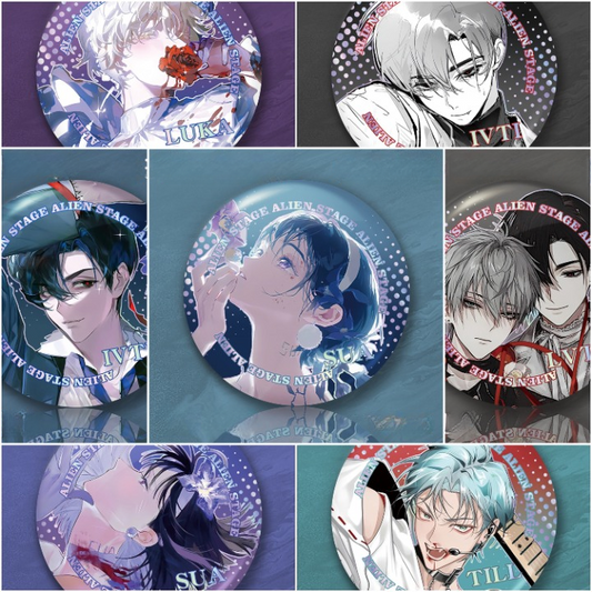 Alien Stage Laser Jumbo Badge Assorted
