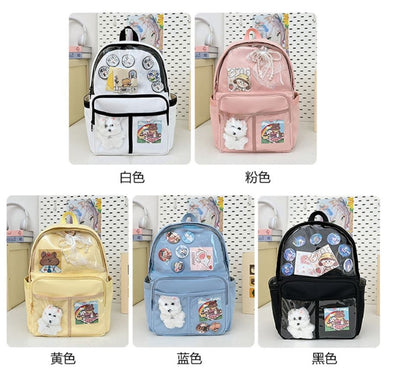Ita Japanese 2025 Transparent Backpack: Black [cl:black]