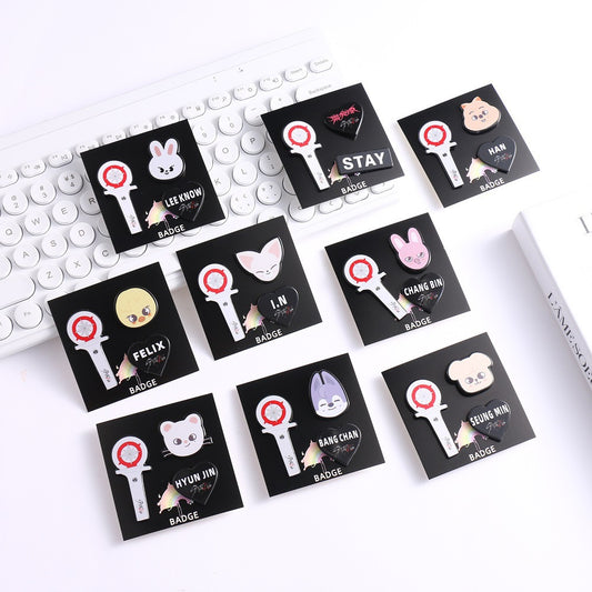 Stray Kids Skzoo Brooch Set
