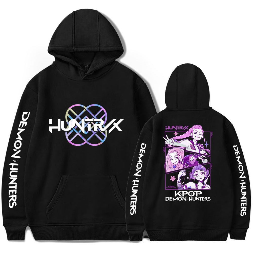 Kpop Demon Hunters Black Adult Size Hoodie: 1. Xs (au Xxxs - Xxs) [sz:xs]