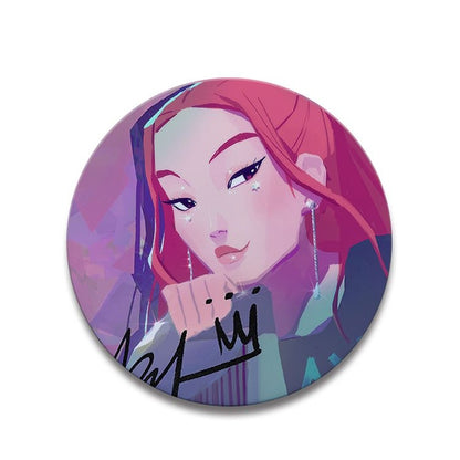 Kpop Demon Hunters 58mm Jumbo Badge Assorted