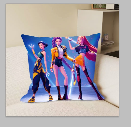 Kpop Demon Hunters 45x45cm Cushion Pillow
