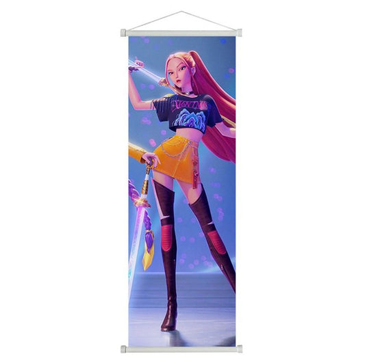 Kpop Demon Hunters 40*120cm Anime Scroll: Zoey: Mira [cl:mira]