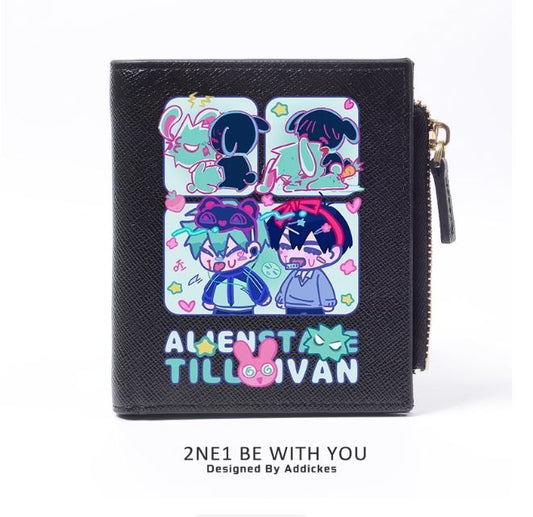 Alien Stage Short Wallet (tmall): Black [cl:black]