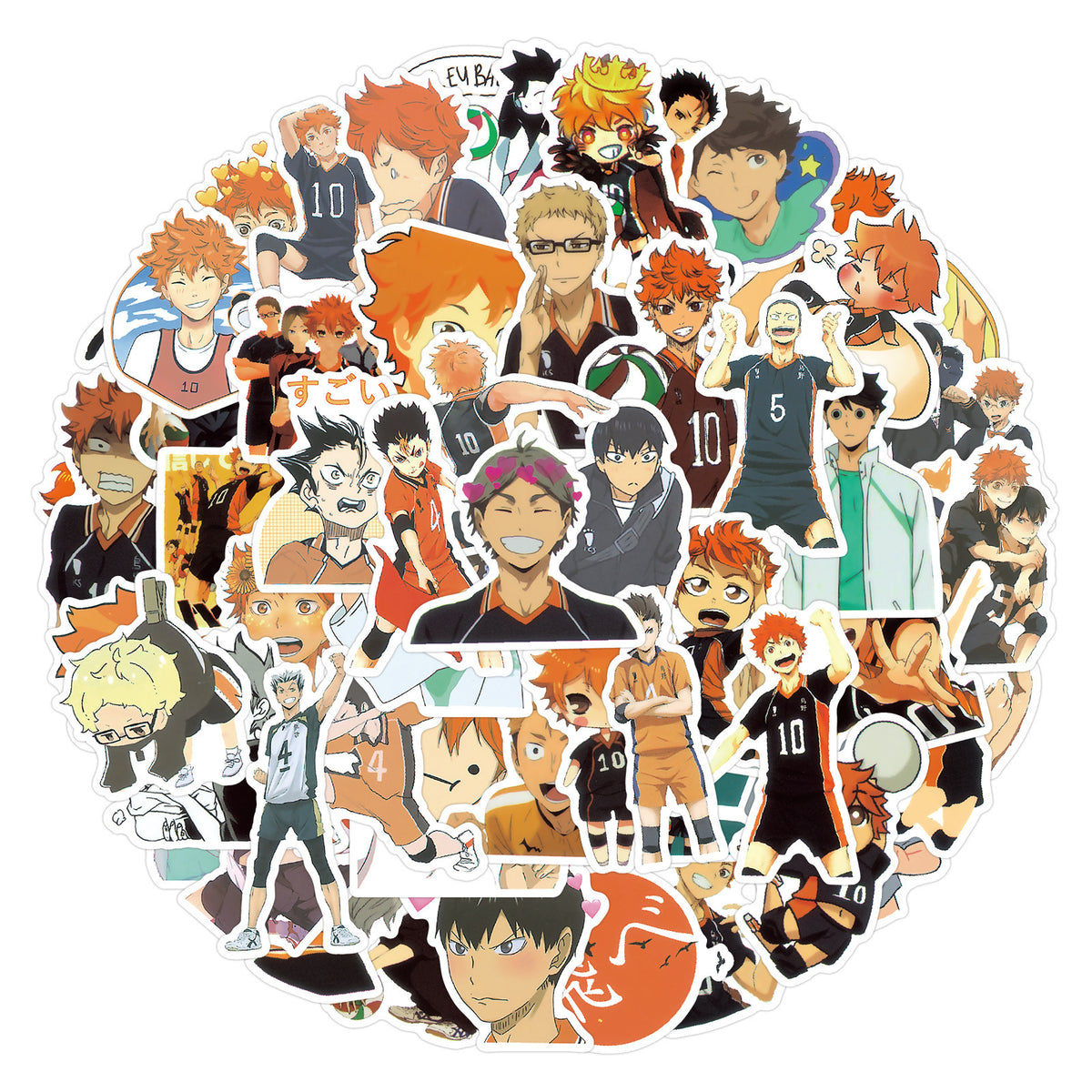 100pcs Haikyuu Sticker Pack