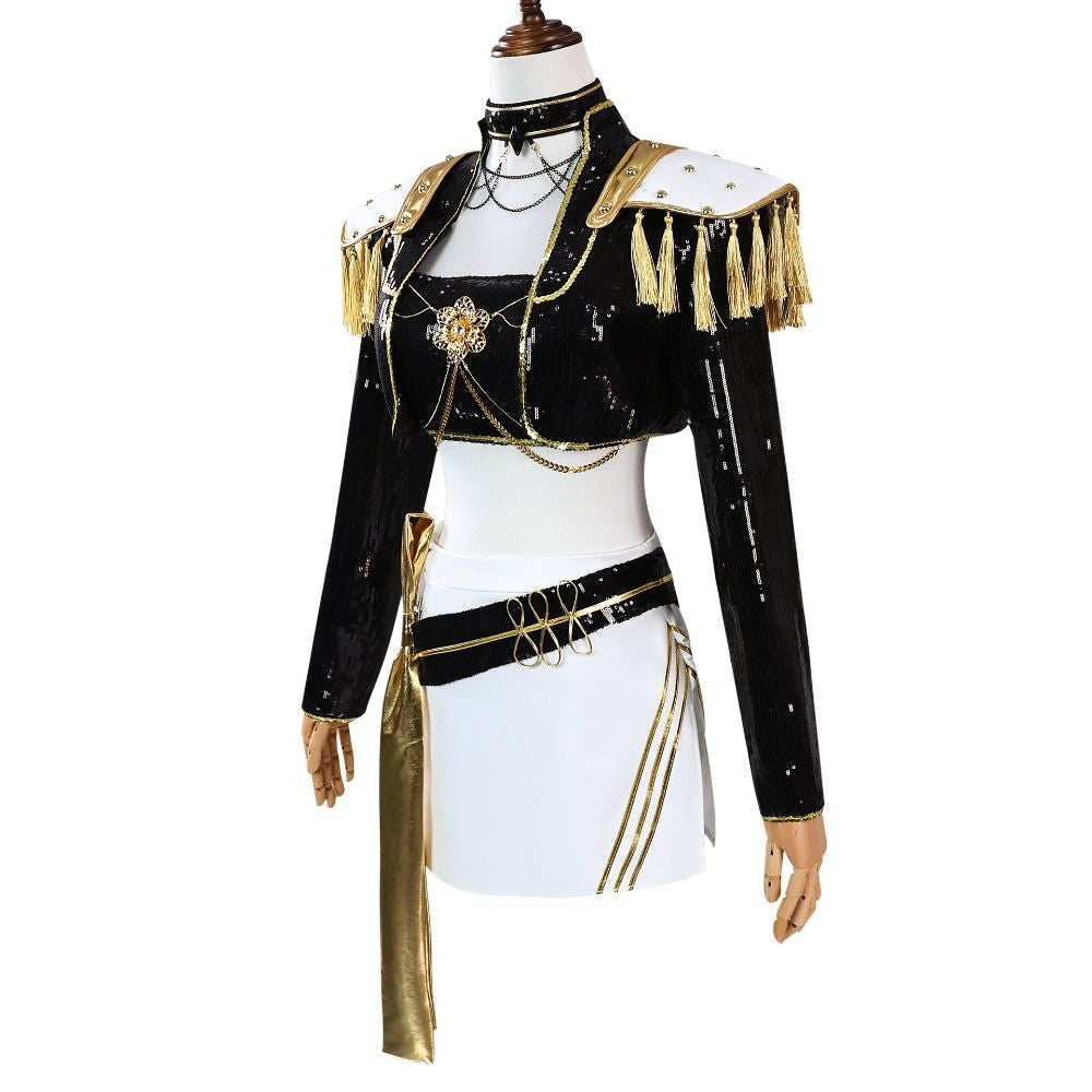Kpop Demon Hunters Zoey Golden Cosplay Costume [sz:small]