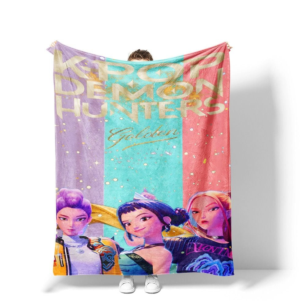 Kpop Demon Hunters Huntrix 100*150cm Blanket