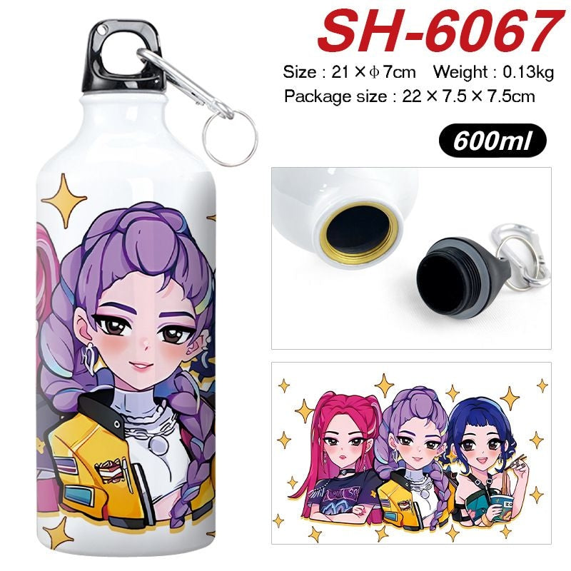 Kpop Demon Hunters Aluminum Water Bottle Assorted
