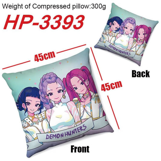 Kpop Demon Hunters White Cosplay 45x45cm Cushion Pillow