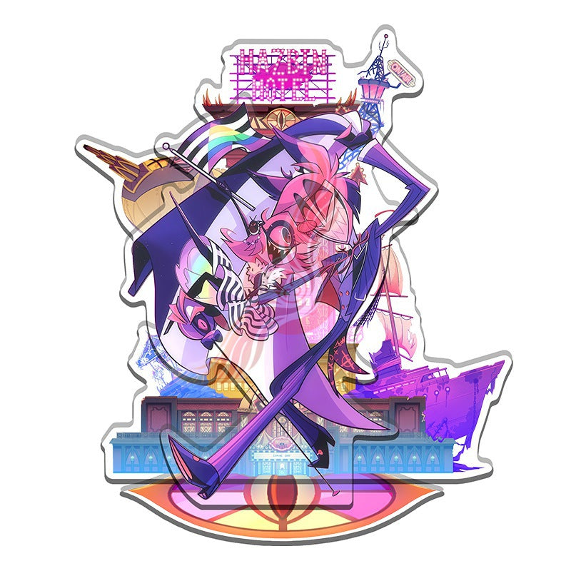 Acrylic Stand 15cm Hazbin Hotel Season 2 Colorful Background [cl:alastor & Niffty]