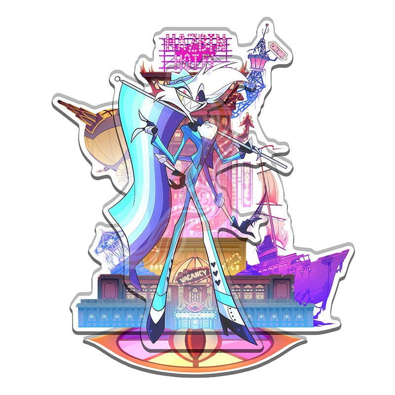 Acrylic Stand 15cm Hazbin Hotel Season 2 Colorful Background [cl:angel Dust]