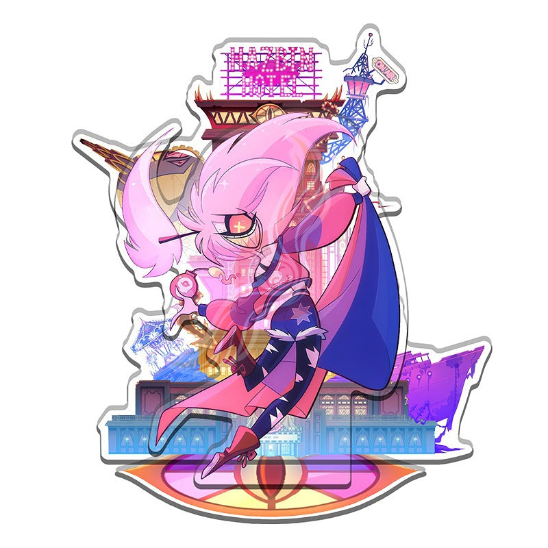 Acrylic Stand 15cm Hazbin Hotel Season 2 Colorful Background [cl:cherriebomb]