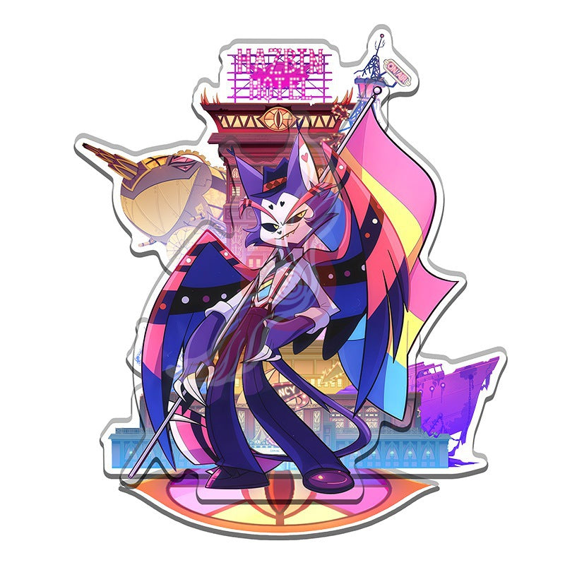Acrylic Stand 15cm Hazbin Hotel Season 2 Colorful Background [cl:husk]