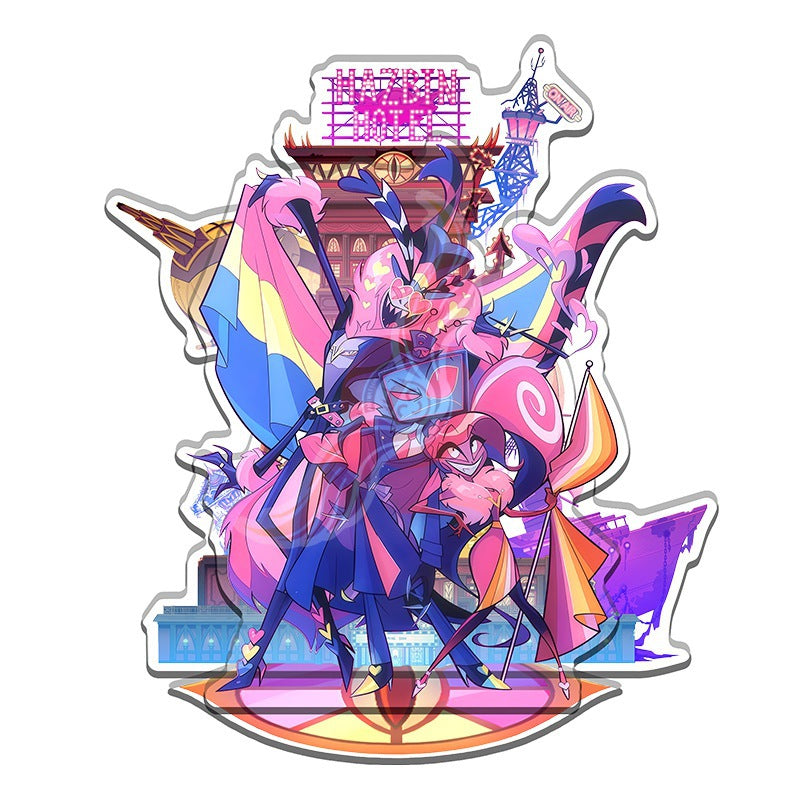 Acrylic Stand 15cm Hazbin Hotel Season 2 Colorful Background [cl:the Vees]
