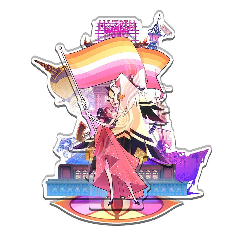 Acrylic Stand 15cm Hazbin Hotel Season 2 Colorful Background [cl:vaggie]