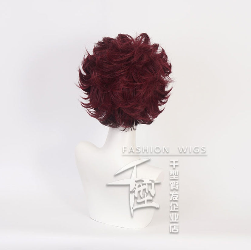 Demon Slayercosplay Short Wig Tanjiro Kamado