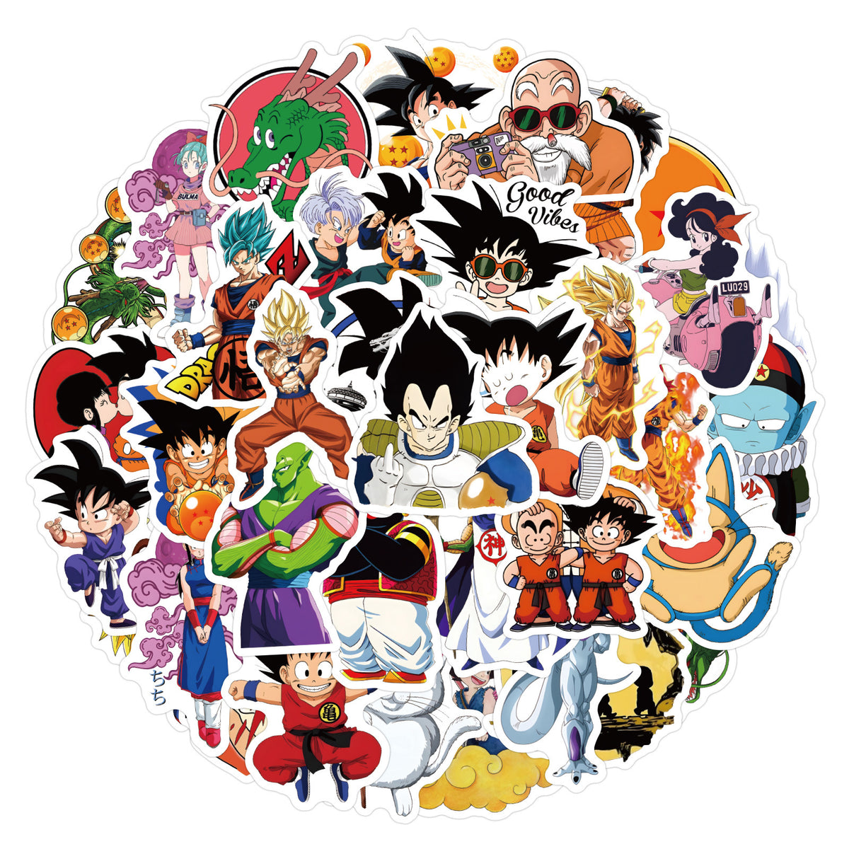 50pcs Dragon Ball Sticker Pack