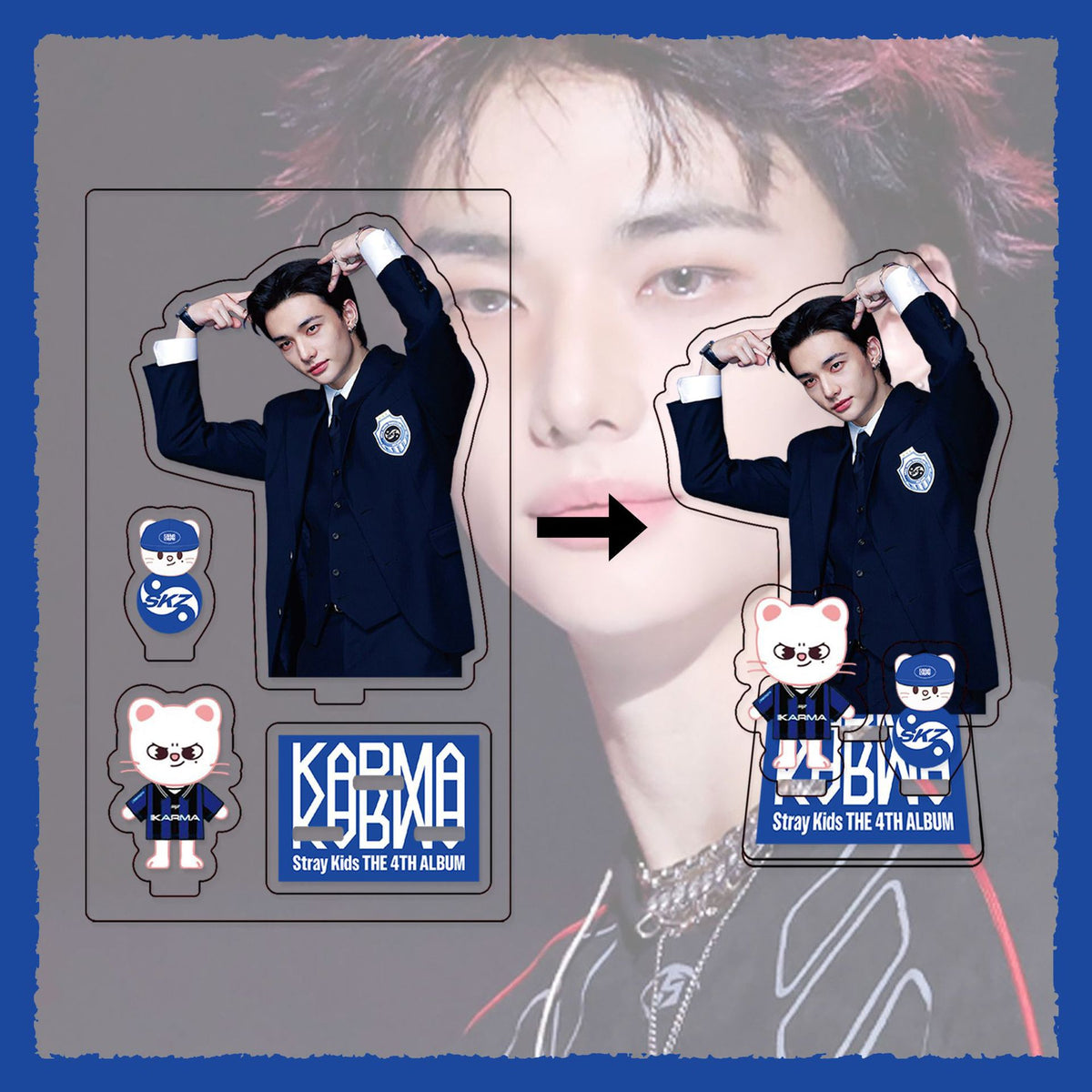 Acrylic Stand 15cm - Stray Kids Karma [chr:hyunjin]