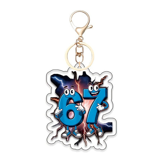 67 Steal A Brainrot Acrylic Keyrings