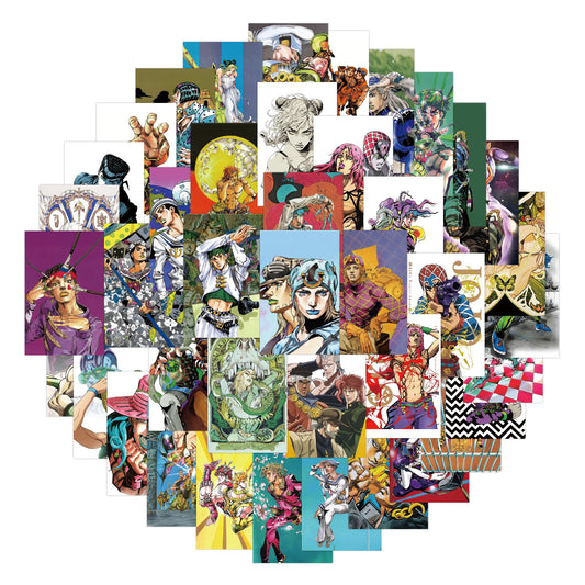 50pcs Jojos Bizarre Adventure Sticker Pack