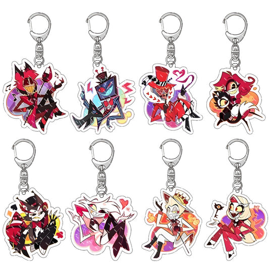 Hazbin Hotel Acrylic Keyrings Assorted