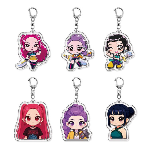 Kpop Demon Hunters Acrylic Keyring Assorted