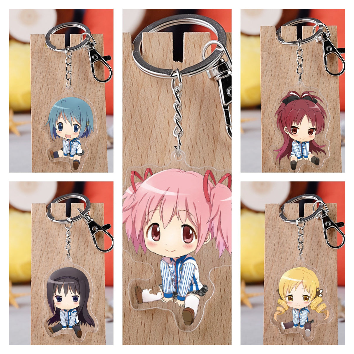 Madoka Magica Acrylic Keyring Assorted