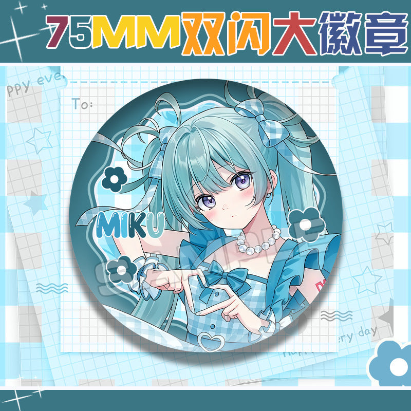 Hatsune Miku 75mm Jubo Badge Assorted