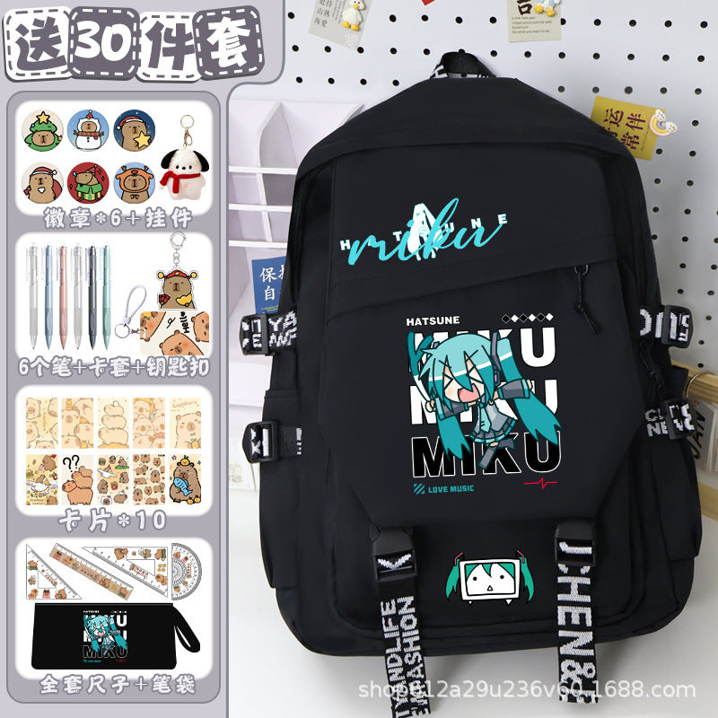 Miku Black Backpack 