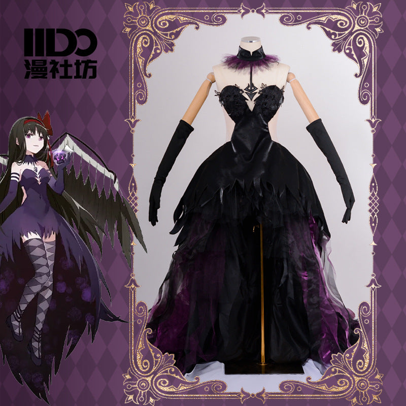 (special Order) Puella Magi Madoka Magica Devil Homura Akemi Cosplay Costume [sz:small]