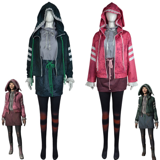 (special Order) Dead By Daylight Feng Min Cosplay Costume [sz:small Cl:green]