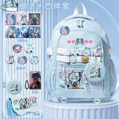 Hatsune Miku Double Starp Backpack W/ Accessories