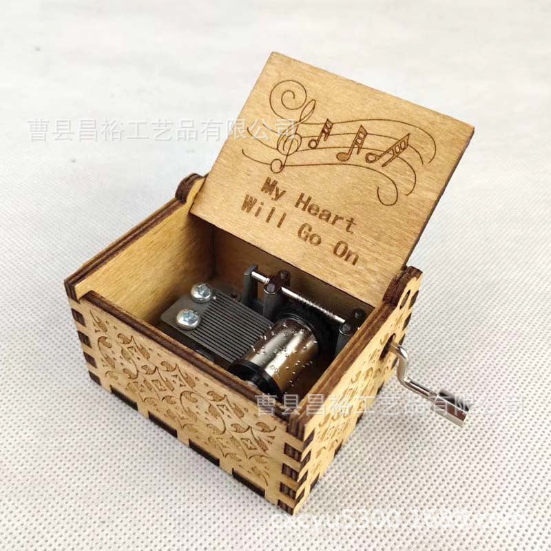 Wooden Music Box 6.5*5.4cm [chr:titanic]