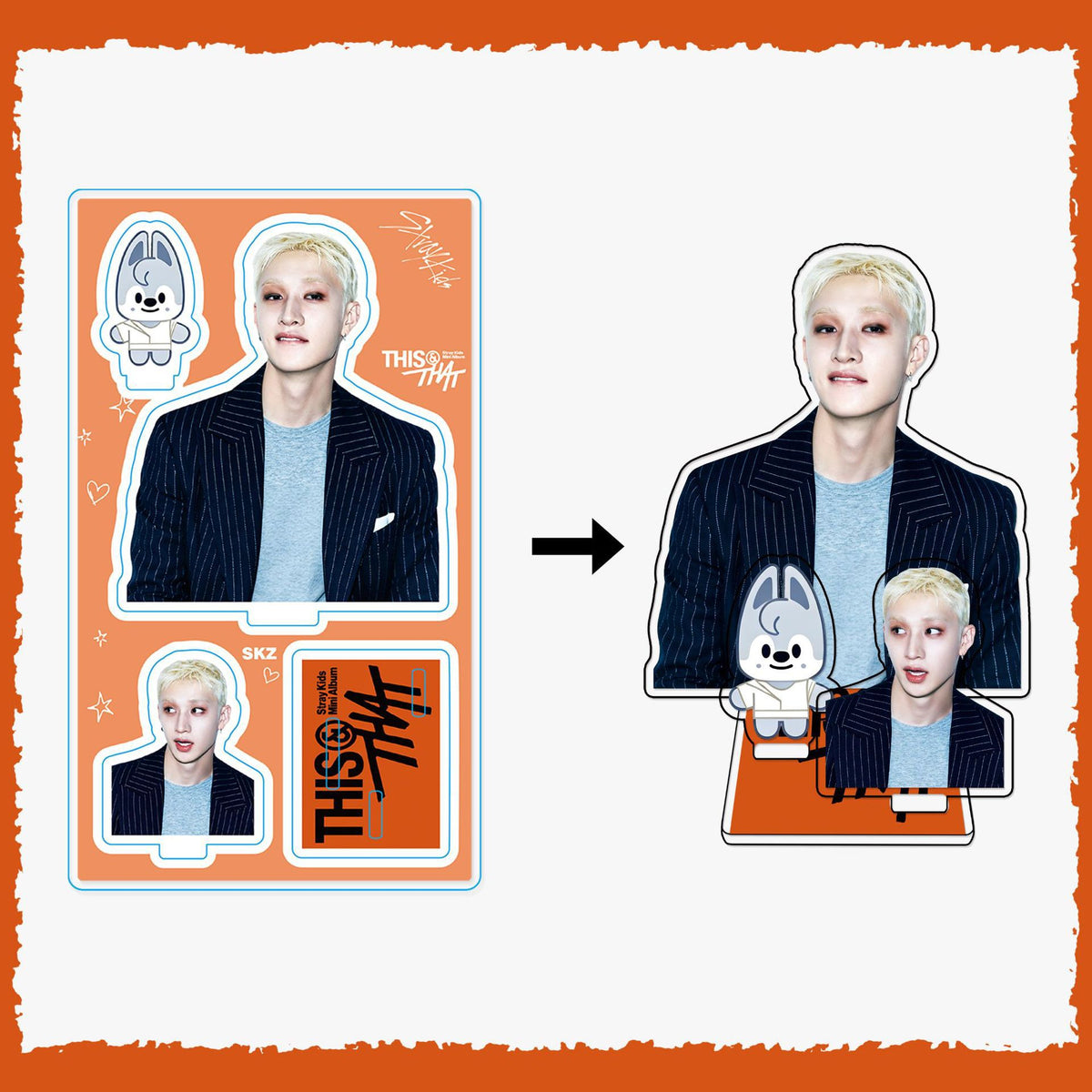 Stray Kids This & That Acrylic Stand [chr:bang Chan]