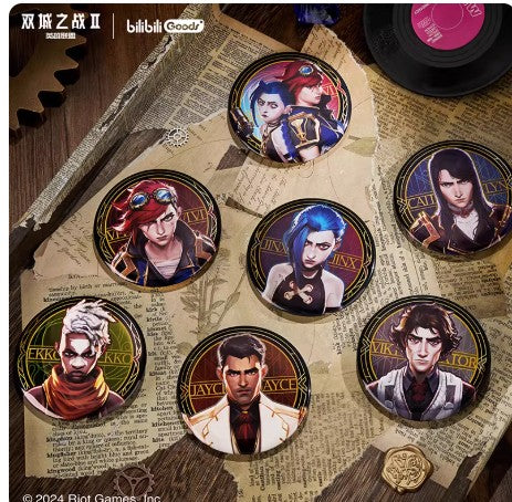League Of Legends Round 75mm Jumbo Badge Blind Box Single Pack  [tmall]