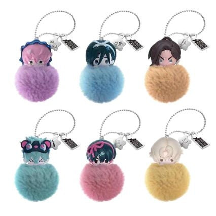 Alien Stage Fur Ball Hanging Plush Assorted