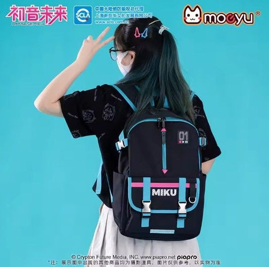 [official] Hatsune Miku Black And Blue Backpack