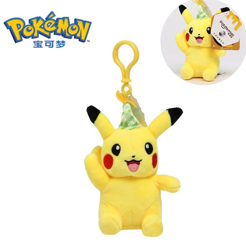 Pokemon 10.5cm Hanging Plush - Pikachu